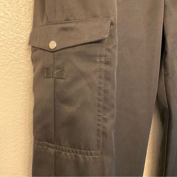 IZOD stretch GOLF CLASSIX Black cargo pants jogger trousers slacks-8 - Picture 4 of 15